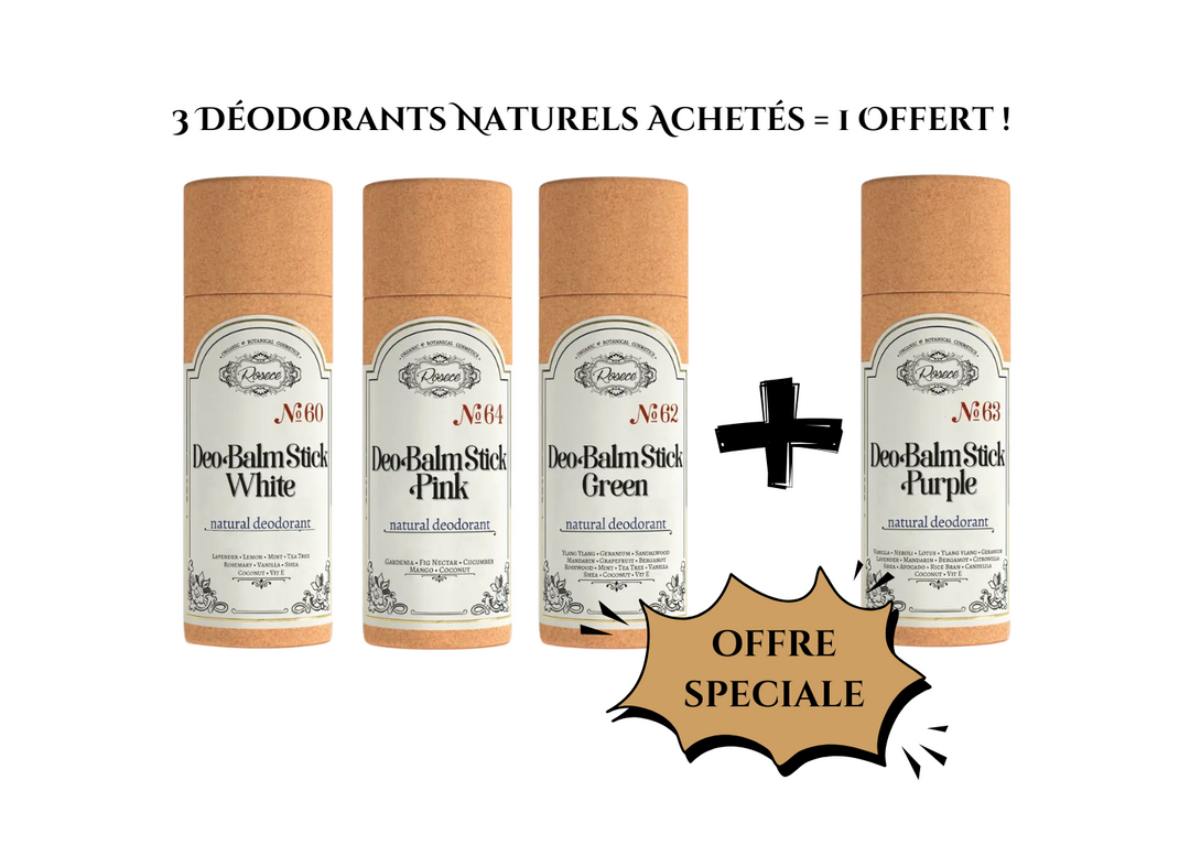 COFFRET 3 Déodorants Sticks Naturels Achetés = 1 Offert !